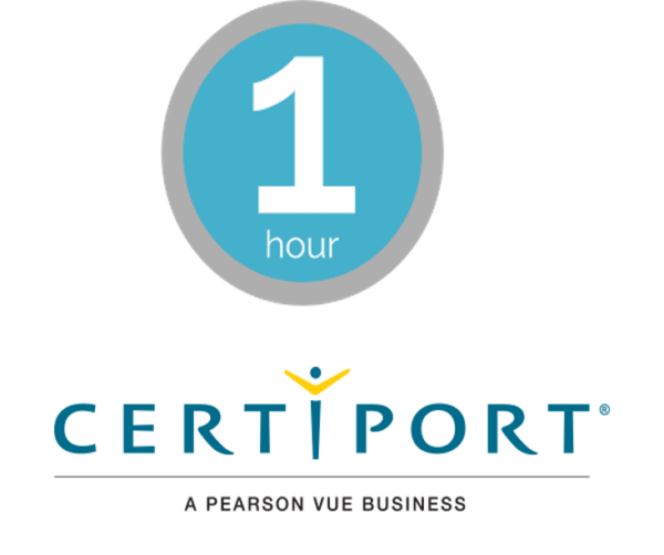 Certiport Logo 1 hour