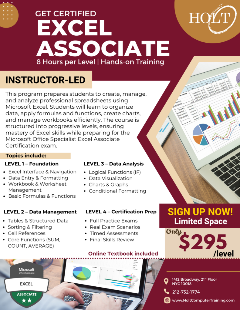 Microsoft Excel | Holt Computer Training